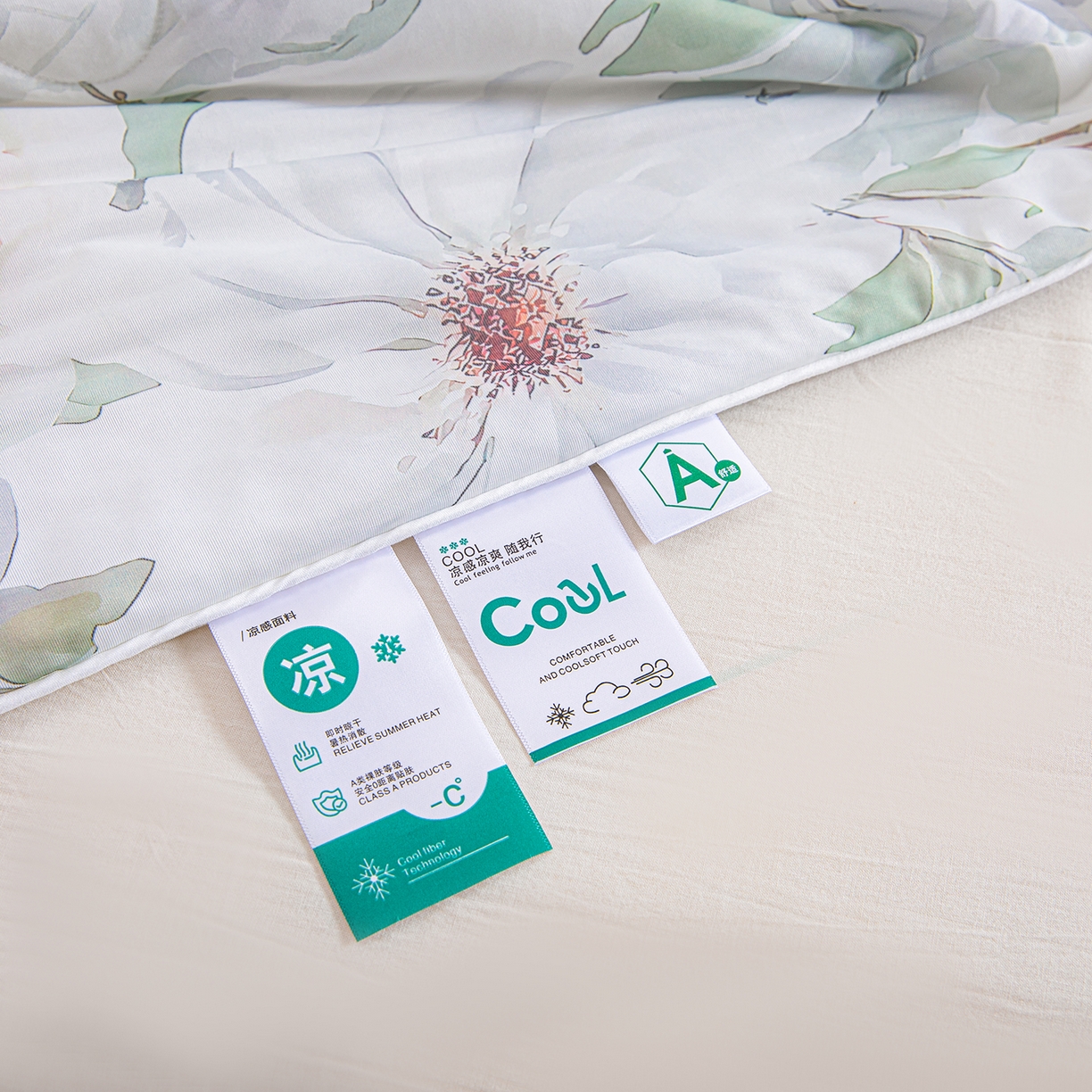 91家纺网 家纺一手货源 找家纺 芭芭棉家纺 2026新款凉感蚕丝夏被被子被芯 繁花