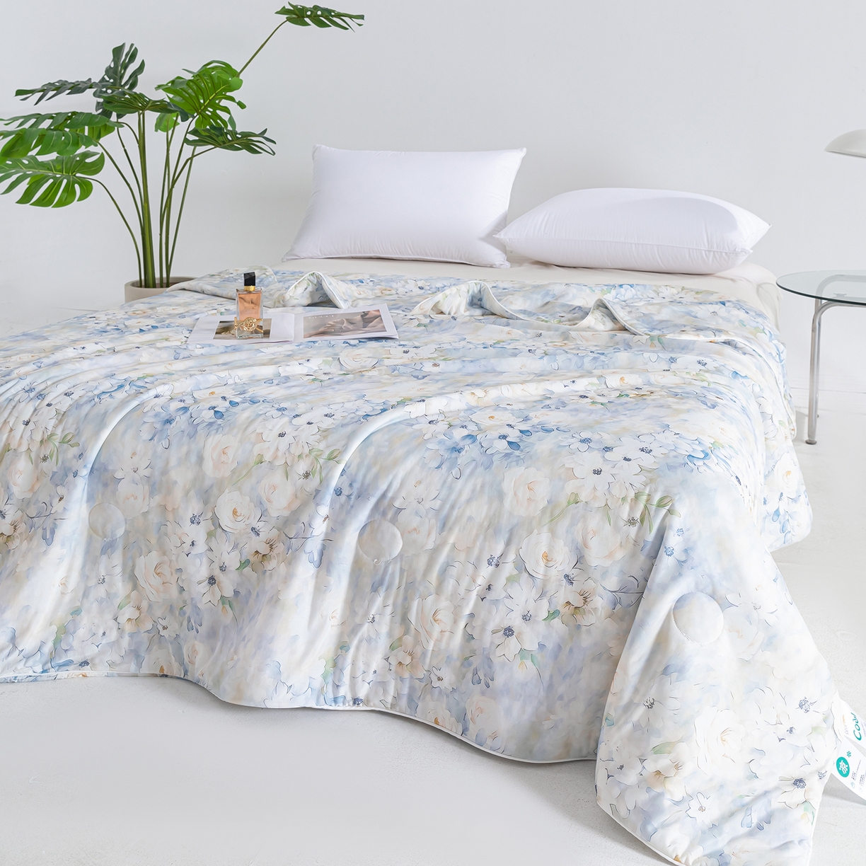 91家纺网 家纺一手货源 找家纺 芭芭棉家纺 2026新款凉感蚕丝夏被被子被芯 梵溪