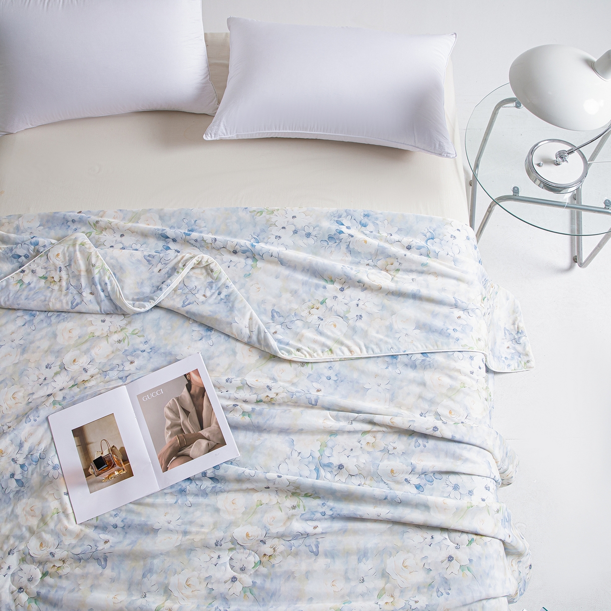 91家纺网 家纺一手货源 找家纺 芭芭棉家纺 2026新款凉感蚕丝夏被被子被芯 梵溪