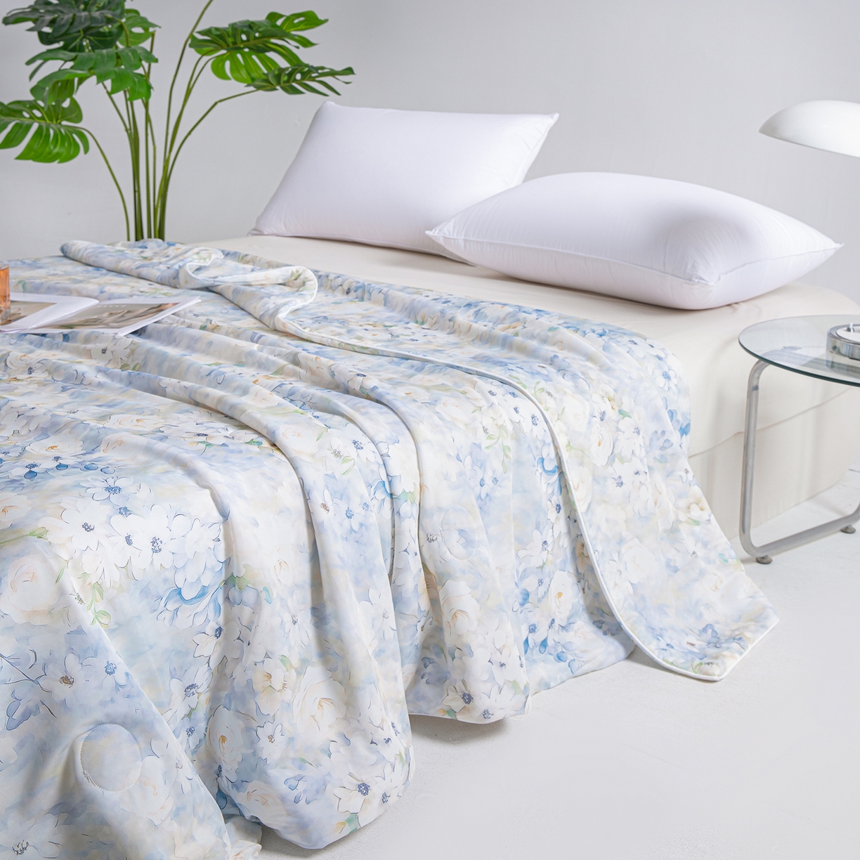 91家纺网 家纺一手货源 找家纺 芭芭棉家纺 2026新款凉感蚕丝夏被被子被芯 梵溪