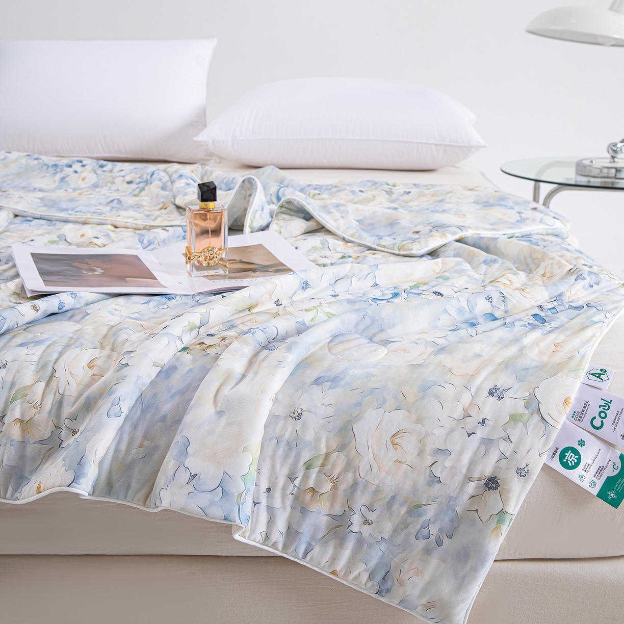 91家纺网 家纺一手货源 找家纺 芭芭棉家纺 2026新款凉感蚕丝夏被被子被芯 梵溪