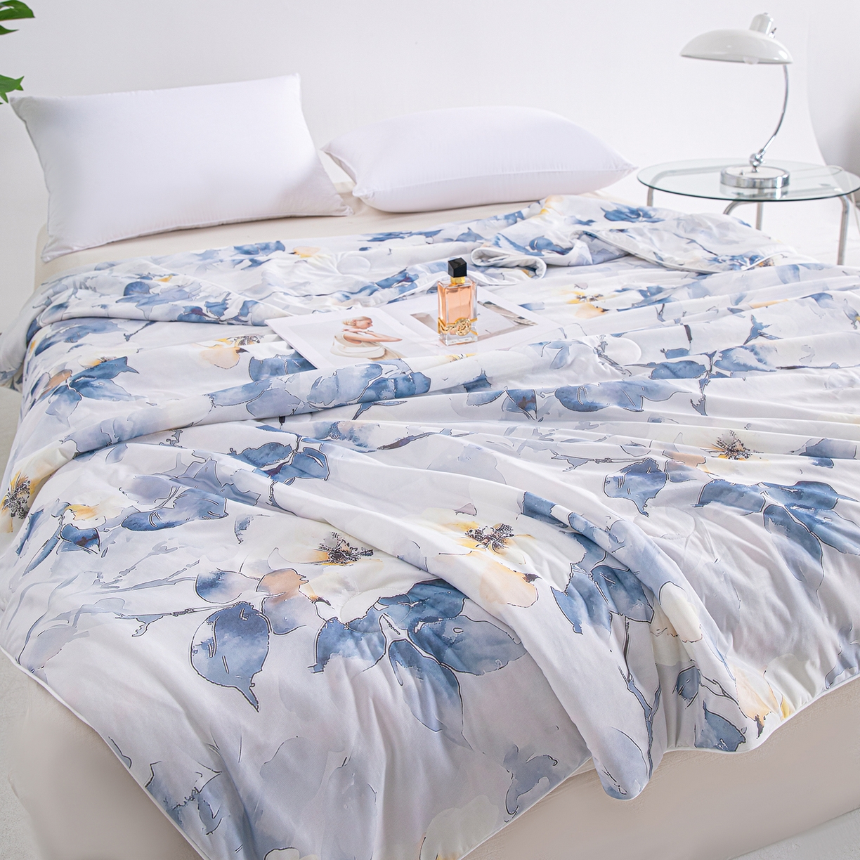 91家纺网 家纺一手货源 找家纺 芭芭棉家纺 2026新款凉感蚕丝夏被被子被芯 米兰印象