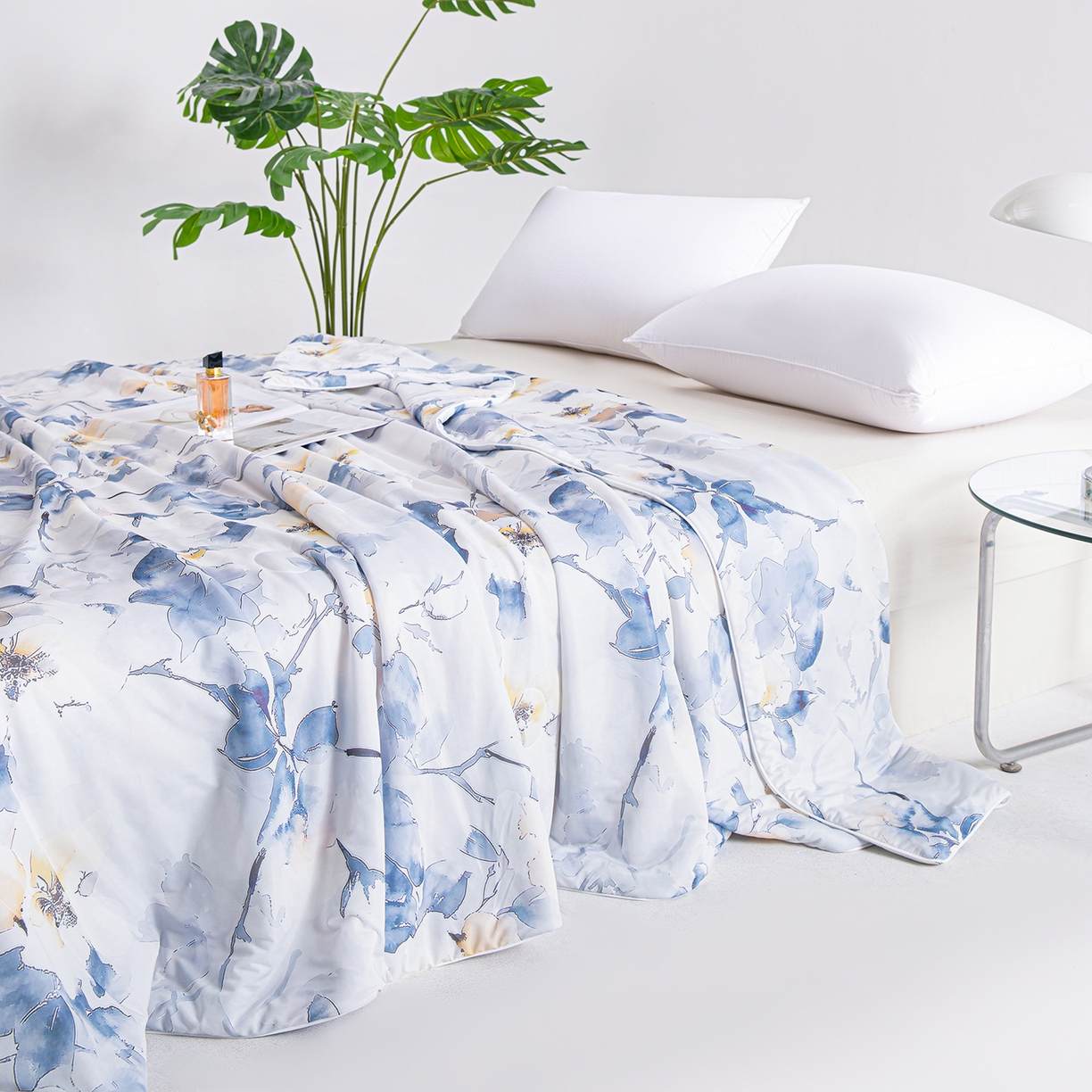 91家纺网 家纺一手货源 找家纺 芭芭棉家纺 2026新款凉感蚕丝夏被被子被芯 米兰印象