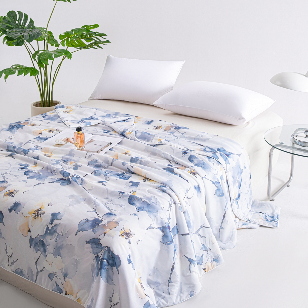 91家纺网 家纺一手货源 找家纺 芭芭棉家纺 2026新款凉感蚕丝夏被被子被芯 米兰印象