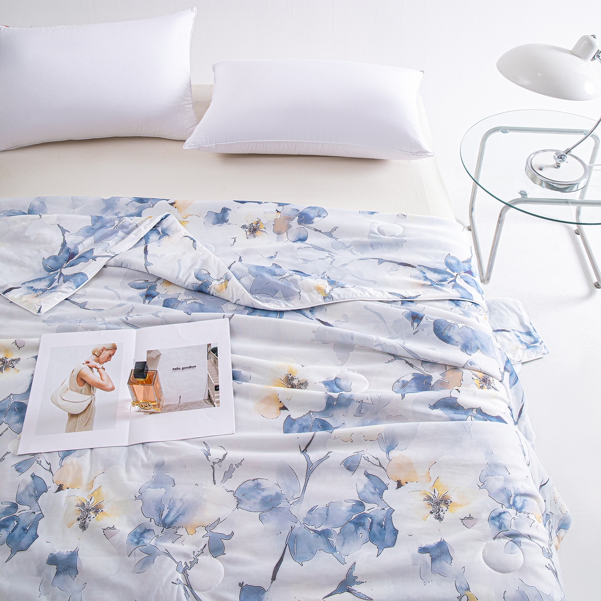 91家纺网 家纺一手货源 找家纺 芭芭棉家纺 2026新款凉感蚕丝夏被被子被芯 米兰印象