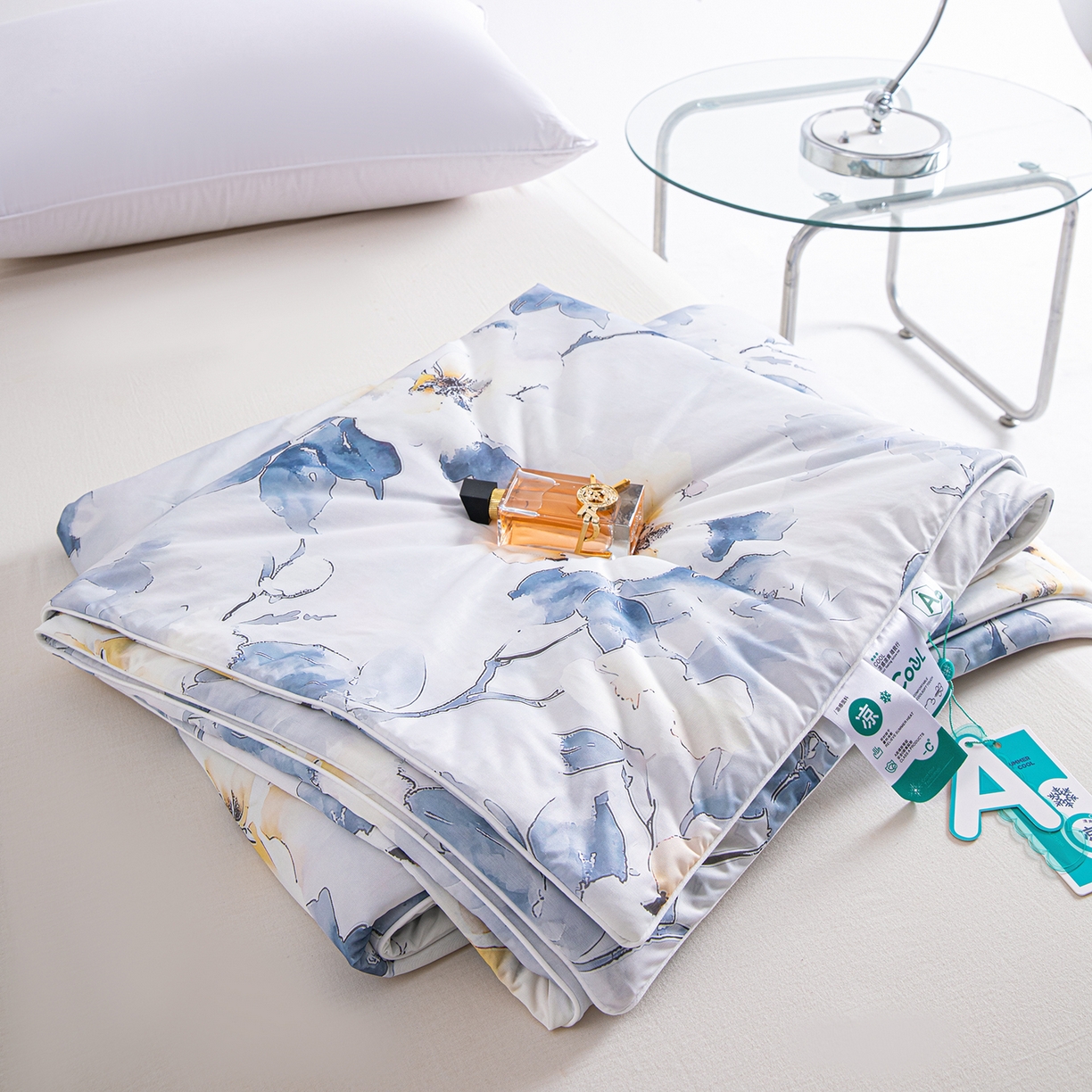 91家纺网 家纺一手货源 找家纺 芭芭棉家纺 2026新款凉感蚕丝夏被被子被芯 米兰印象