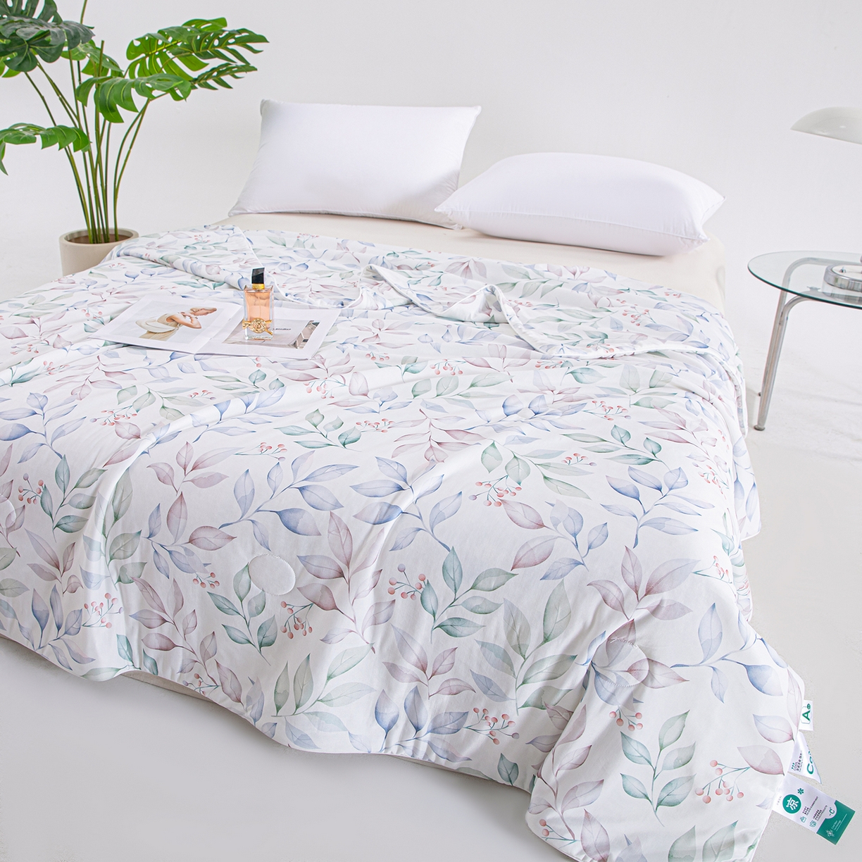 91家纺网 家纺一手货源 找家纺 芭芭棉家纺 2026新款凉感蚕丝夏被被子被芯 夏味