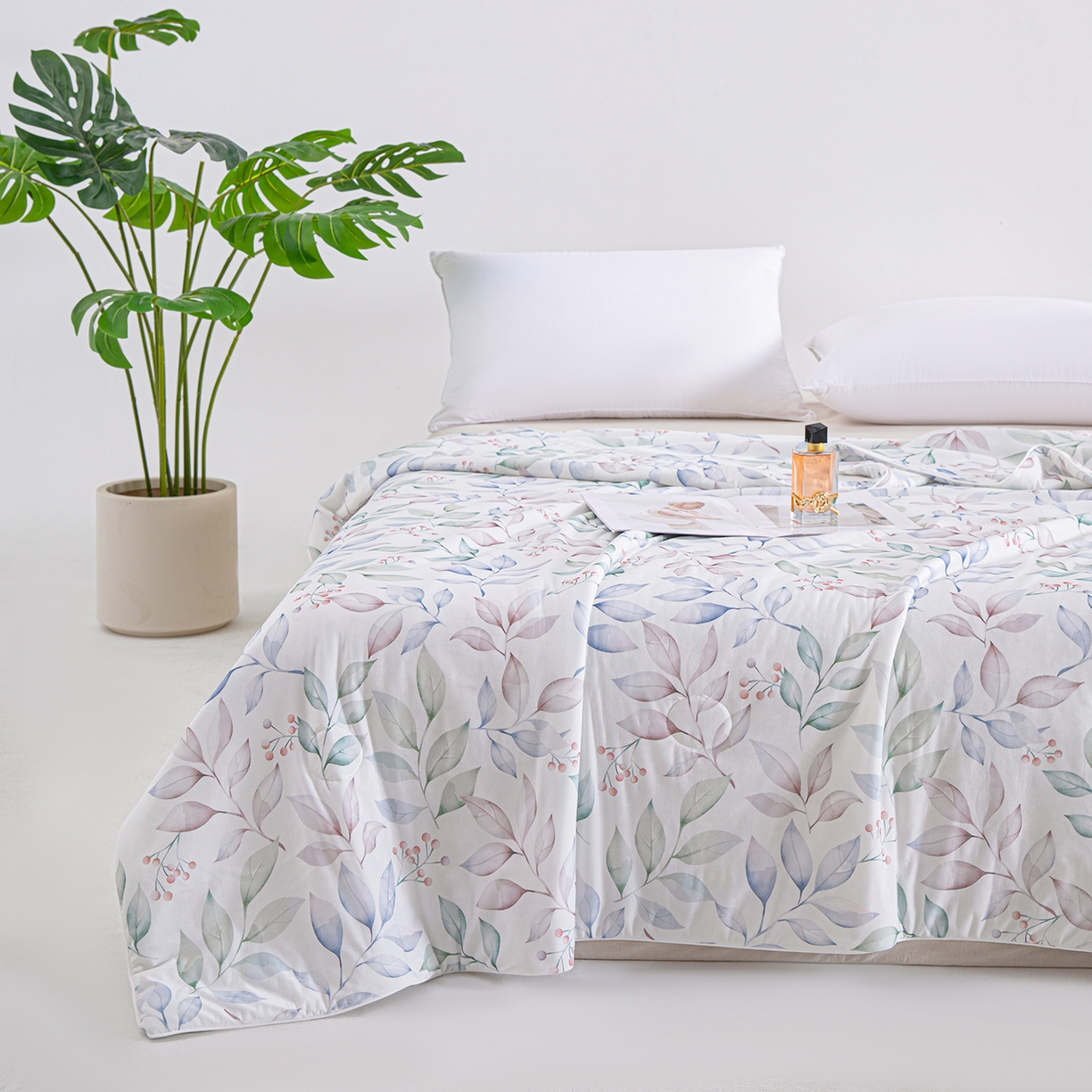 91家纺网 家纺一手货源 找家纺 芭芭棉家纺 2026新款凉感蚕丝夏被被子被芯 夏味