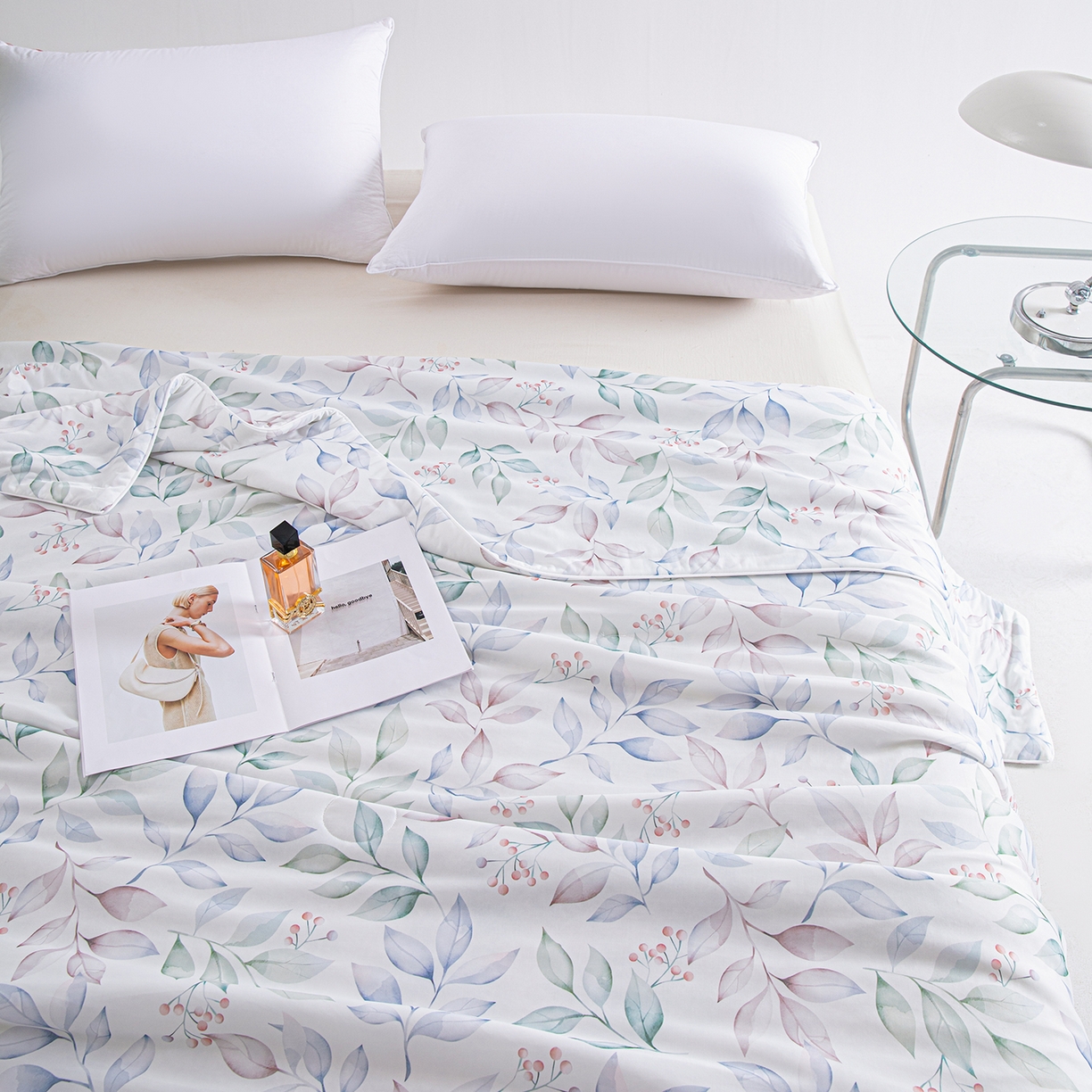 91家纺网 家纺一手货源 找家纺 芭芭棉家纺 2026新款凉感蚕丝夏被被子被芯 夏味