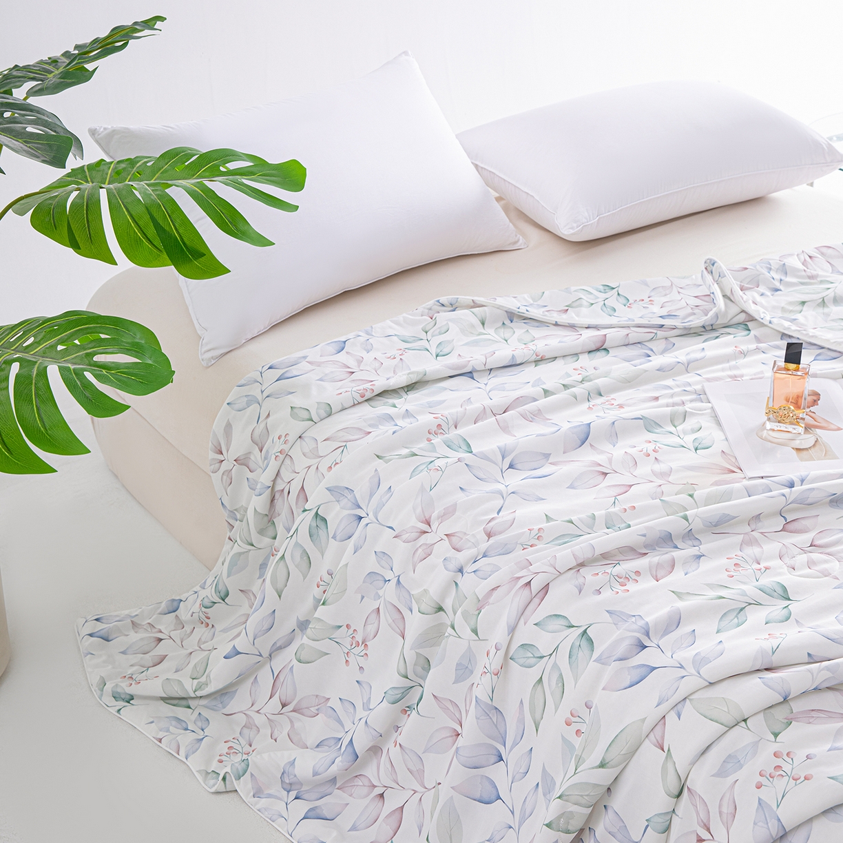 91家纺网 家纺一手货源 找家纺 芭芭棉家纺 2026新款凉感蚕丝夏被被子被芯 夏味