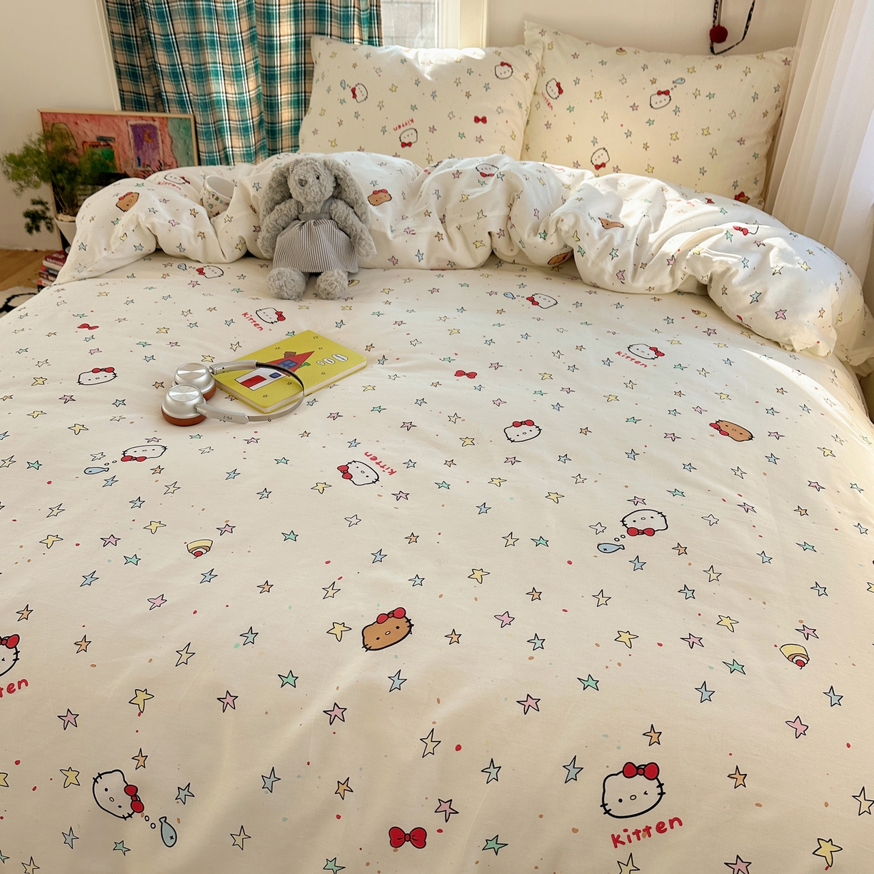 91家纺网 家纺一手货源 找家纺 （总）瑞莱 2026新款ing小清新费尔岛全棉四件套