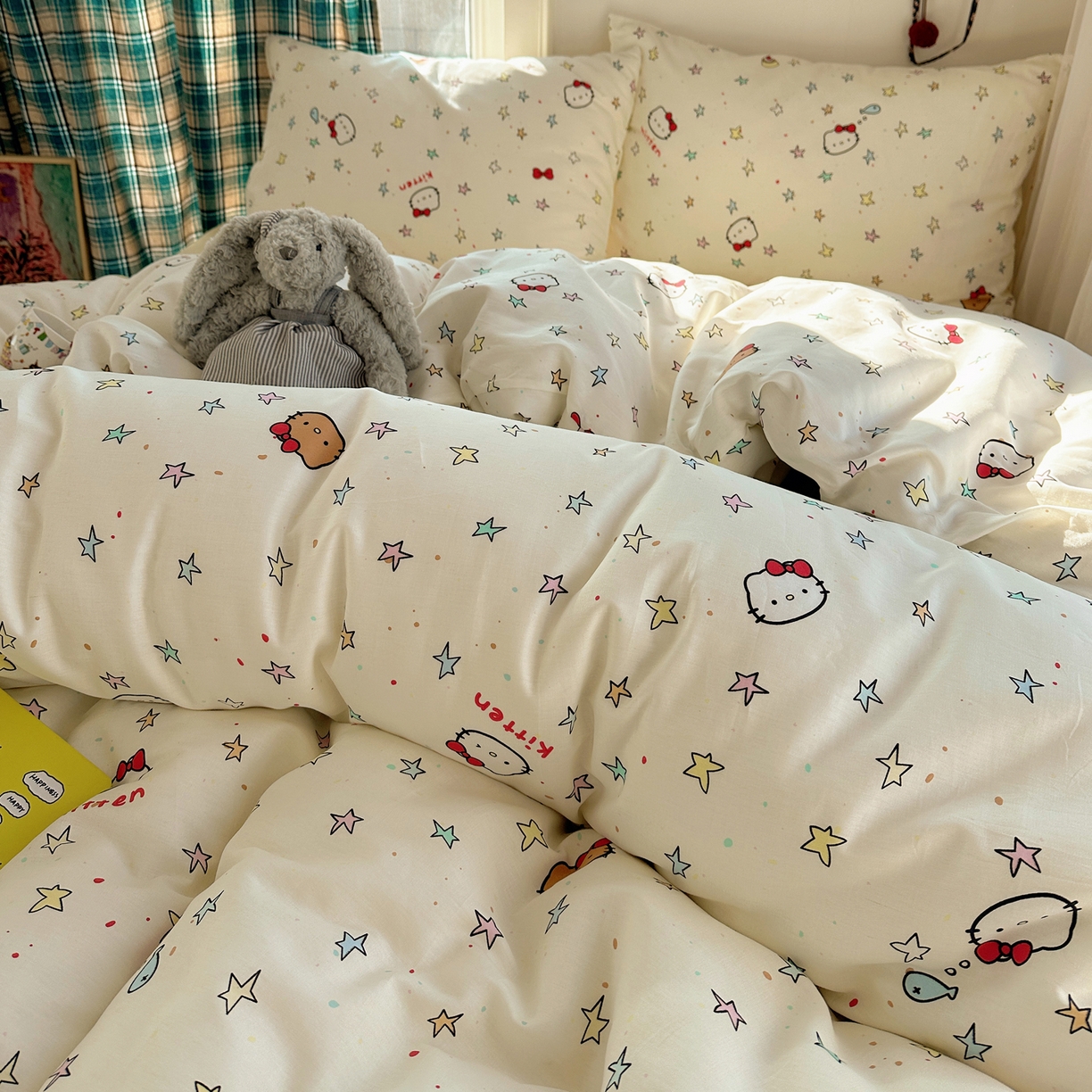 91家纺网 家纺一手货源 找家纺 （总）瑞莱 2026新款ing小清新费尔岛全棉四件套