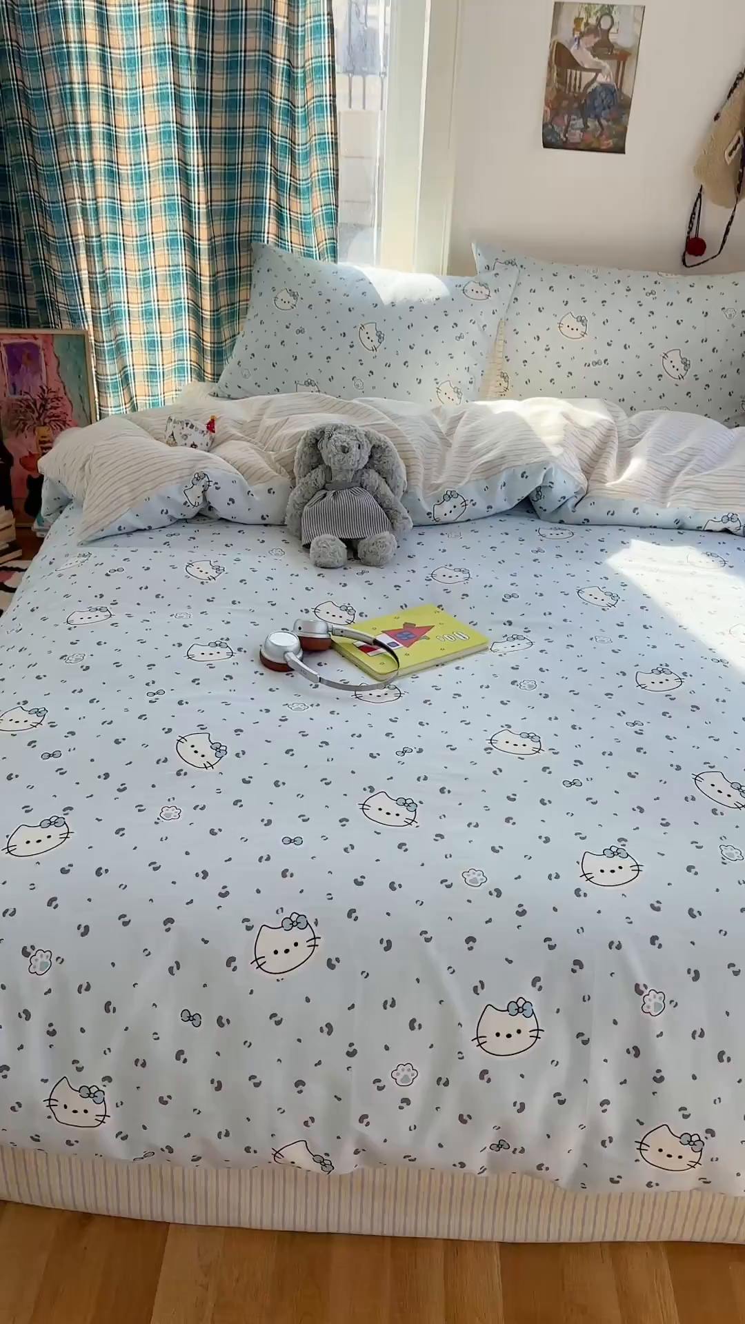 91家纺网 家纺一手货源 找家纺 瑞莱 2026新款ing小清新费尔岛全棉四件套 凯迪小姐