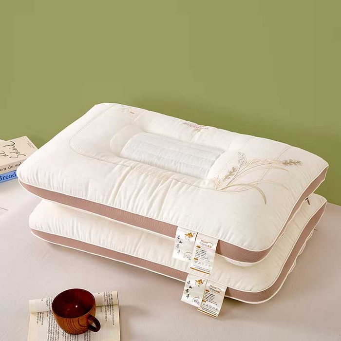 91家纺网 家纺一手货源 找家纺 （总）木子晗 2026新款亚麻苦荞枕枕头枕芯