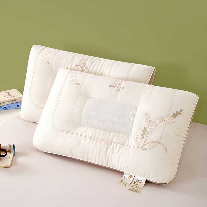 91家纺网 家纺一手货源 找家纺 （总）木子晗 2026新款亚麻苦荞枕枕头枕芯