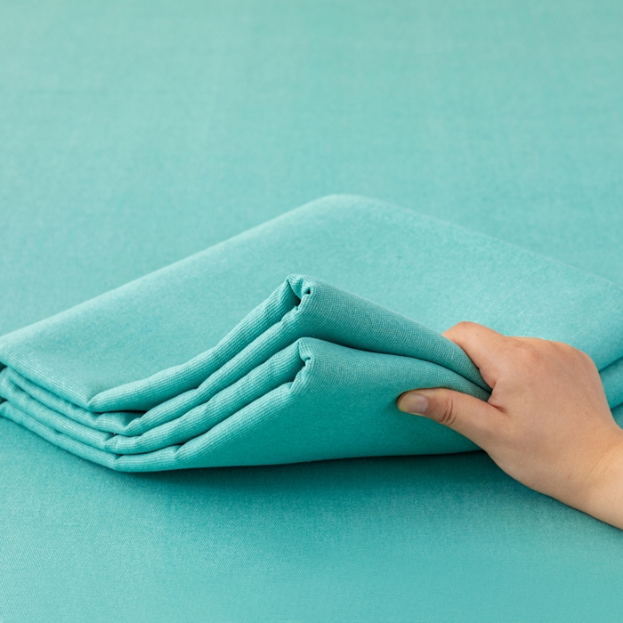 91家纺网 家纺一手货源 找家纺 居美良品 2026新款无印风正宗加厚老粗布床单单件枕套三件套可做凉席 宝石-青