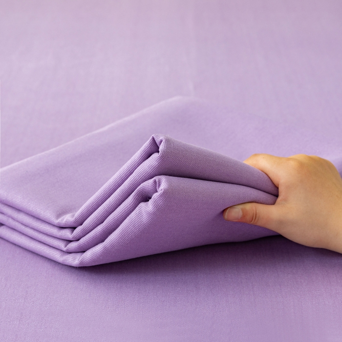 91家纺网 家纺一手货源 找家纺 居美良品 2026新款无印风正宗加厚老粗布床单单件枕套三件套可做凉席 典雅-紫