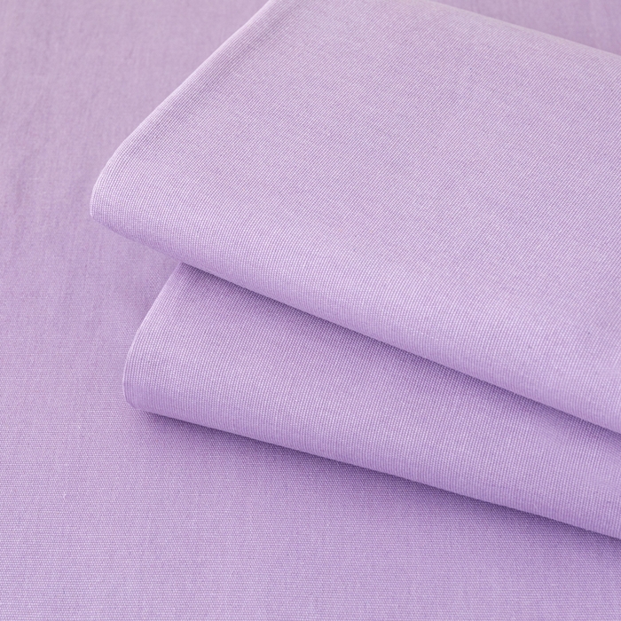 91家纺网 家纺一手货源 找家纺 居美良品 2026新款无印风正宗加厚老粗布床单单件枕套三件套可做凉席 典雅-紫