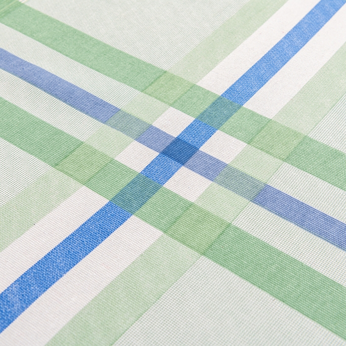 91家纺网 家纺一手货源 找家纺 居美良品 2026新款无印风正宗加厚老粗布床单单件枕套三件套可做凉席 格韵-绿