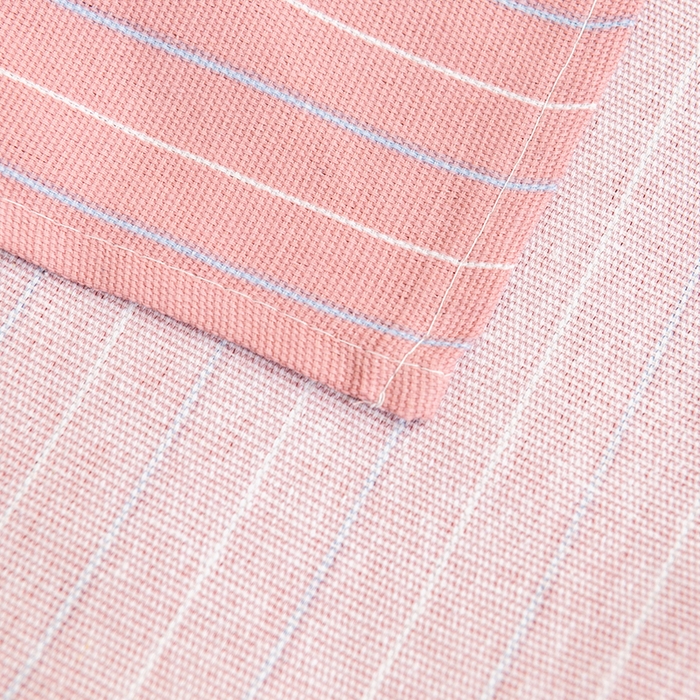 91家纺网 家纺一手货源 找家纺 居美良品 2026新款无印风正宗加厚老粗布床单单件枕套三件套可做凉席 简尚-粉