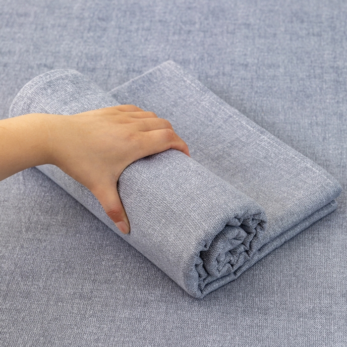 91家纺网 家纺一手货源 找家纺 居美良品 2026新款无印风正宗加厚老粗布床单单件枕套三件套可做凉席 浅灰