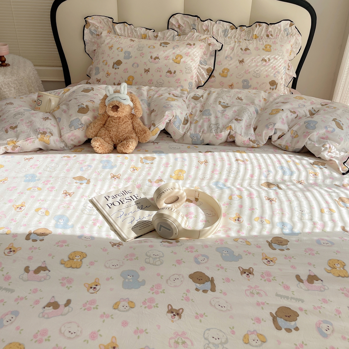 91家纺网 家纺一手货源 找家纺 （总）韩巢家纺 2026新款水洗棉花边款四件套