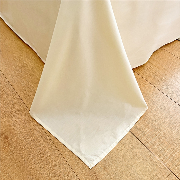 91家纺网 家纺一手货源 找家纺 琪格格纺织 2026新款纯棉色织肌理纹提花华夫格纯棉轻奢简约款四件套 华夫格-奶昔黄