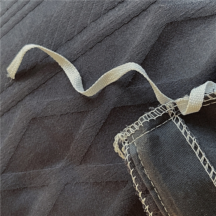 91家纺网 家纺一手货源 找家纺 琪格格纺织 2026新款纯棉色织肌理纹提花华夫格纯棉轻奢简约款四件套 圣托梵绅-乌木