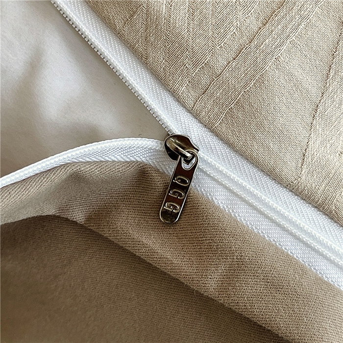 91家纺网 家纺一手货源 找家纺 琪格格纺织 2026新款纯棉色织肌理纹提花华夫格纯棉轻奢简约款四件套 圣托梵绅-云咖