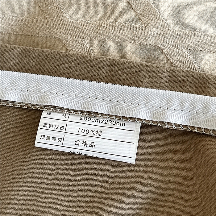 91家纺网 家纺一手货源 找家纺 琪格格纺织 2026新款纯棉色织肌理纹提花华夫格纯棉轻奢简约款四件套 圣托梵绅-云咖