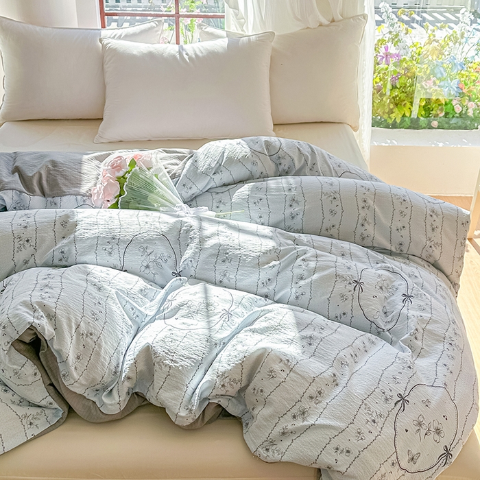 91家纺网 家纺一手货源 找家纺 （总）家贝爱 2026新款有氧水洗双层纱被套