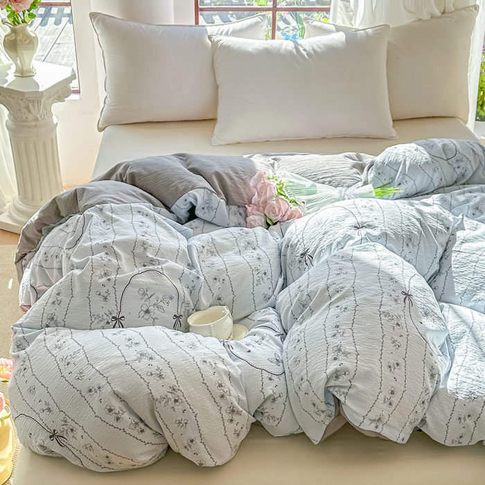 91家纺网 家纺一手货源 找家纺 （总）家贝爱 2026新款有氧水洗双层纱被套