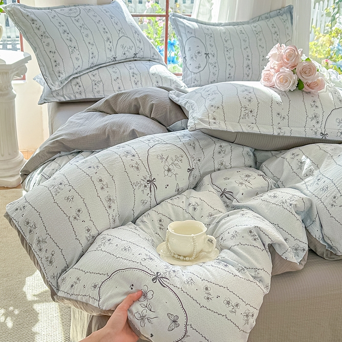 91家纺网 家纺一手货源 找家纺 （总）家贝爱 2026新款有氧水洗双层纱被套