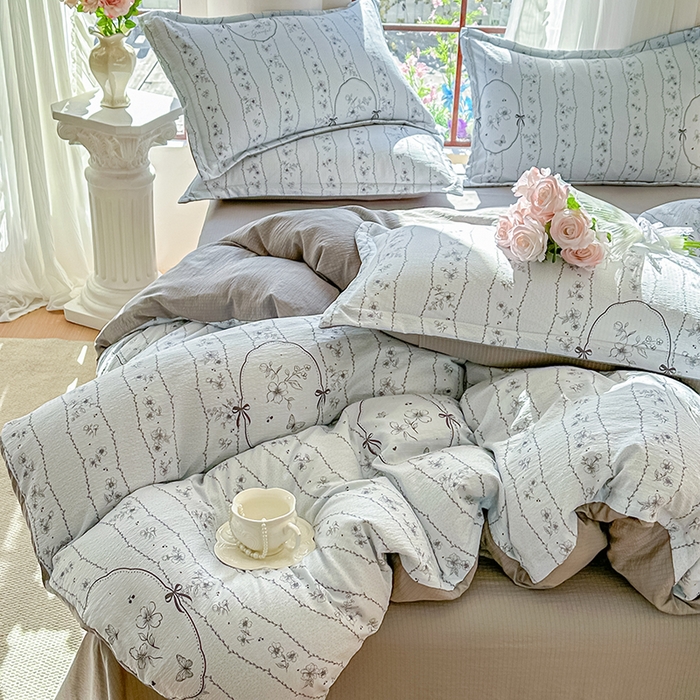 91家纺网 家纺一手货源 找家纺 （总）家贝爱 2026新款有氧水洗双层纱被套