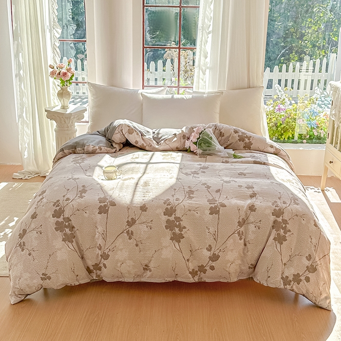 91家纺网 家纺一手货源 找家纺 （总）家贝爱 2026新款有氧水洗双层纱被套