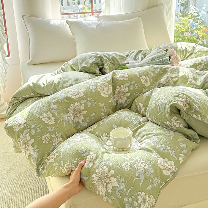 91家纺网 家纺一手货源 找家纺 家贝爱 2026新款有氧水洗双层纱被套 绿野仙踪