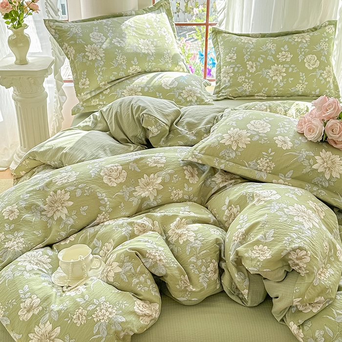 91家纺网 家纺一手货源 找家纺 家贝爱 2026新款有氧水洗双层纱被套 绿野仙踪