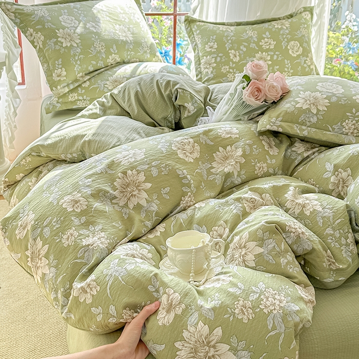 91家纺网 家纺一手货源 找家纺 家贝爱 2026新款有氧水洗双层纱被套 绿野仙踪