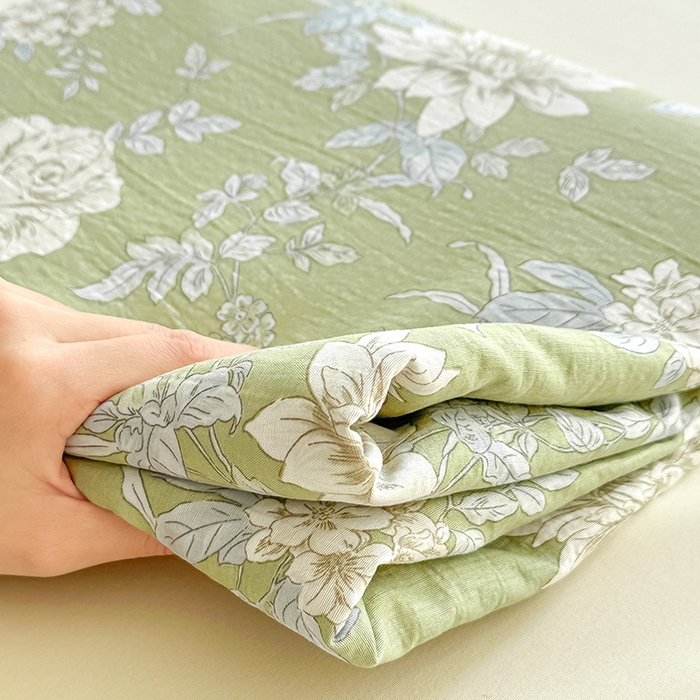 91家纺网 家纺一手货源 找家纺 家贝爱 2026新款有氧水洗双层纱被套 绿野仙踪