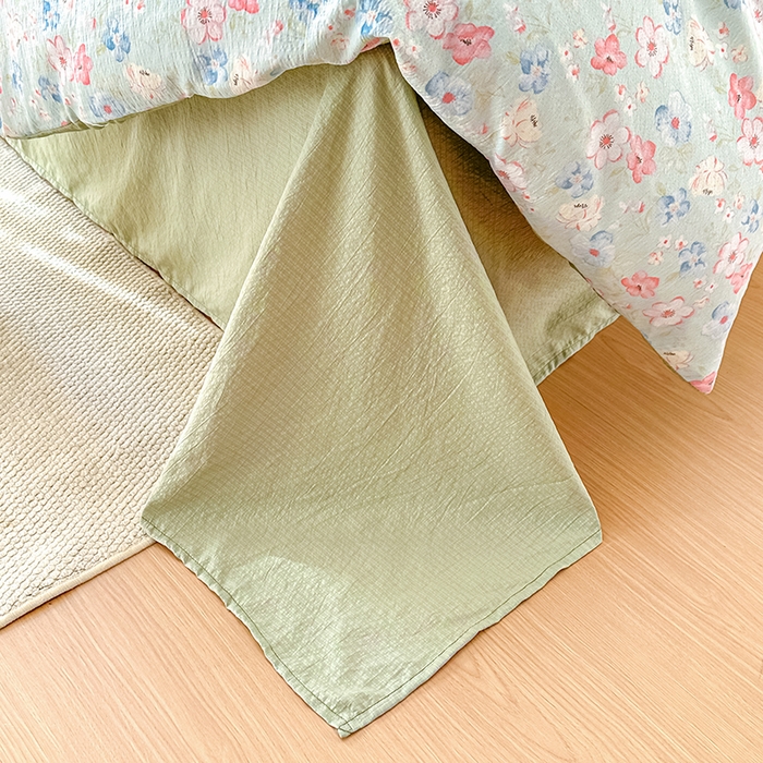 91家纺网 家纺一手货源 找家纺 家贝爱 2026新款有氧水洗双层纱被套 清风晨光