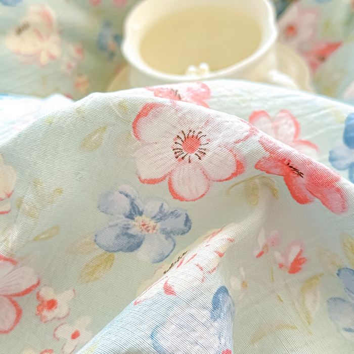 91家纺网 家纺一手货源 找家纺 家贝爱 2026新款有氧水洗双层纱被套 清风晨光