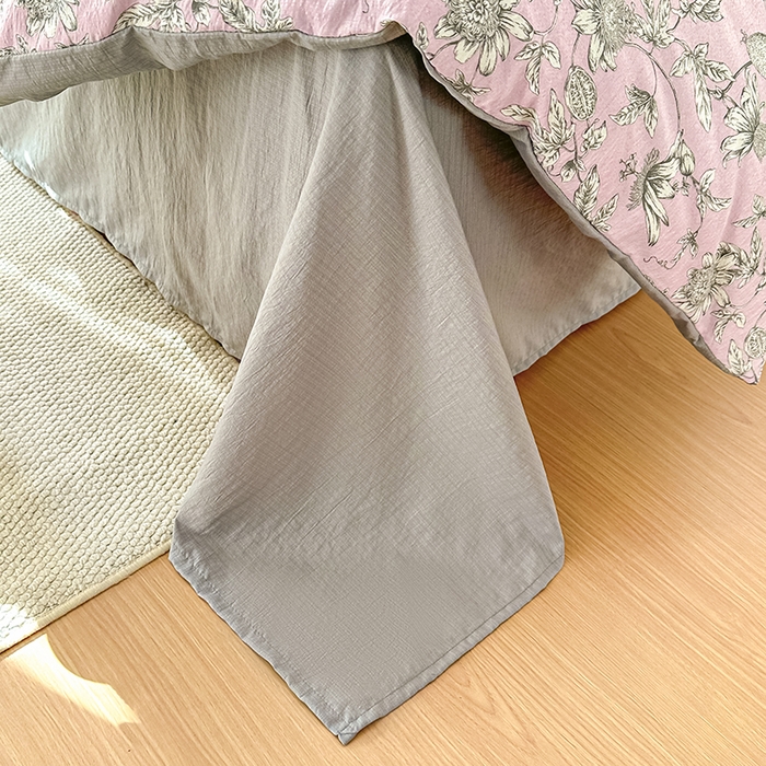 91家纺网 家纺一手货源 找家纺 家贝爱 2026新款有氧水洗双层纱被套 叶倾城