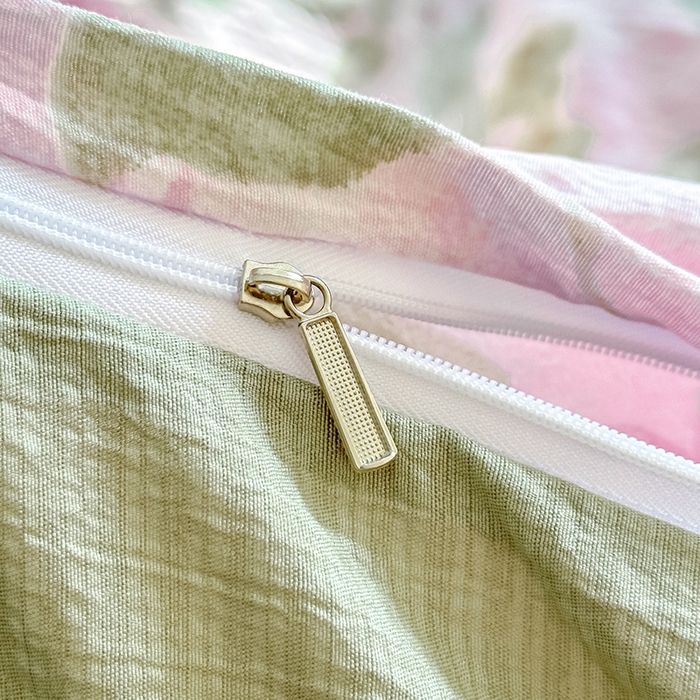 91家纺网 家纺一手货源 找家纺 家贝爱 2026新款有氧水洗双层纱被套 雍容华贵