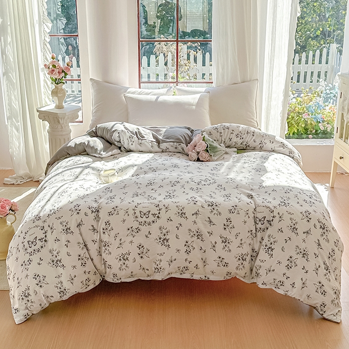 家贝爱 2026新款有氧水洗双层纱被套 圆梦