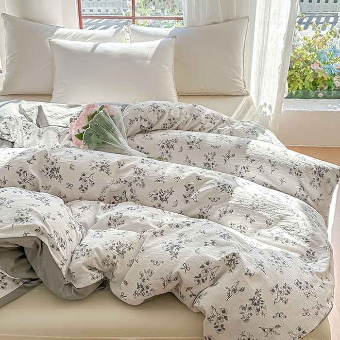 91家纺网 家纺一手货源 找家纺 家贝爱 2026新款有氧水洗双层纱被套 圆梦