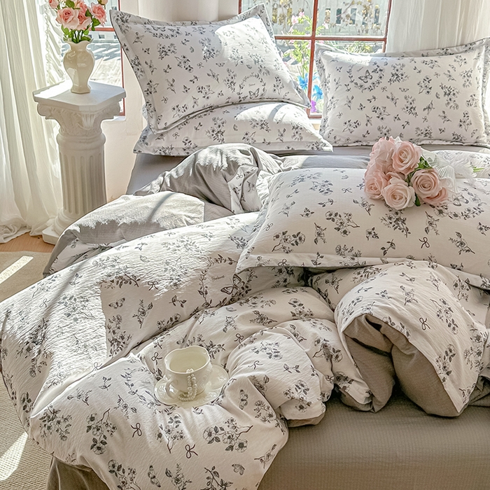 91家纺网 家纺一手货源 找家纺 家贝爱 2026新款有氧水洗双层纱被套 圆梦