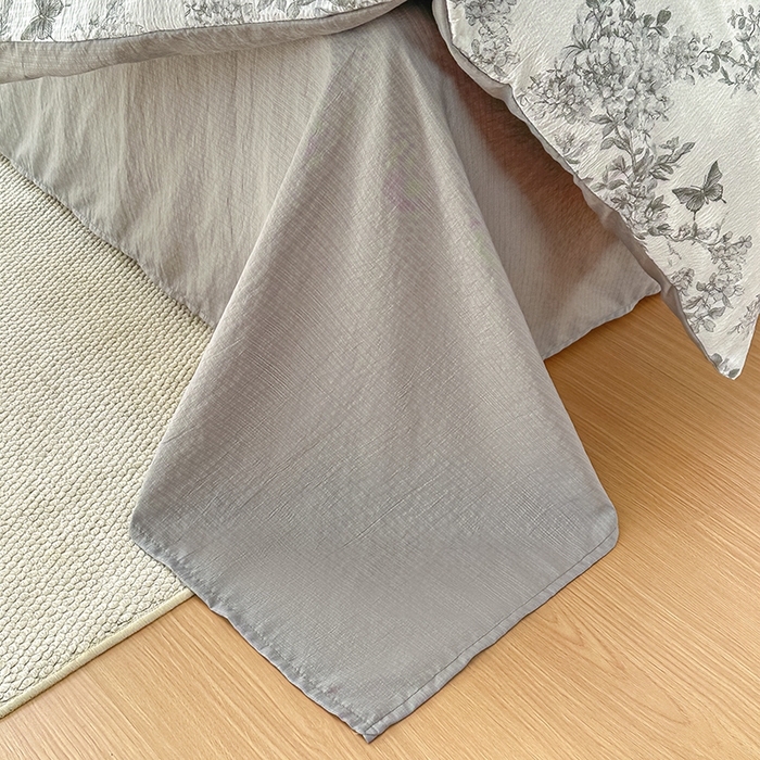 91家纺网 家纺一手货源 找家纺 家贝爱 2026新款有氧水洗双层纱被套 枝上蝶舞