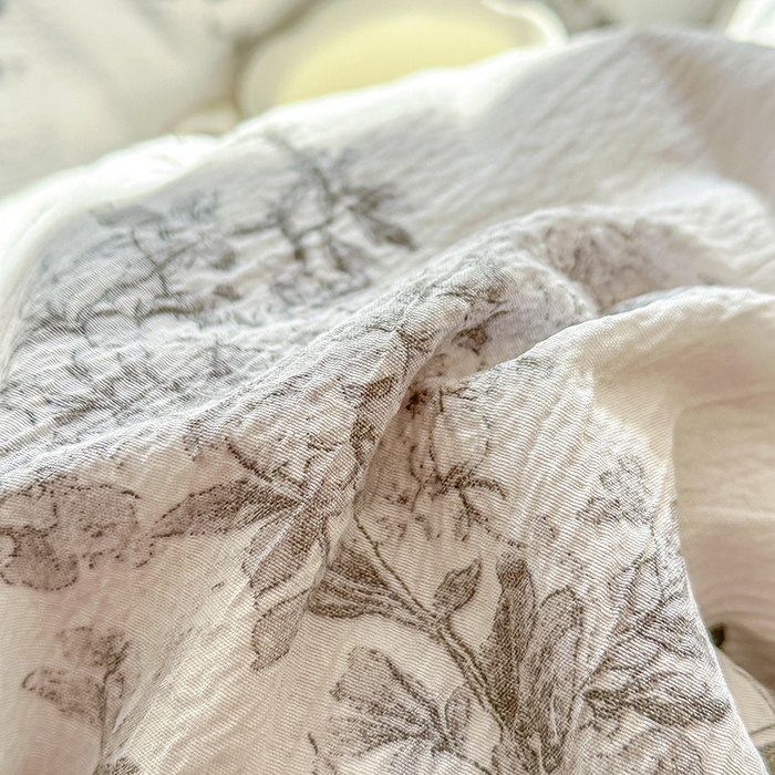 91家纺网 家纺一手货源 找家纺 家贝爱 2026新款有氧水洗双层纱被套 枝上蝶舞