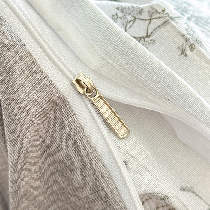 91家纺网 家纺一手货源 找家纺 家贝爱 2026新款有氧水洗双层纱被套 枝上蝶舞