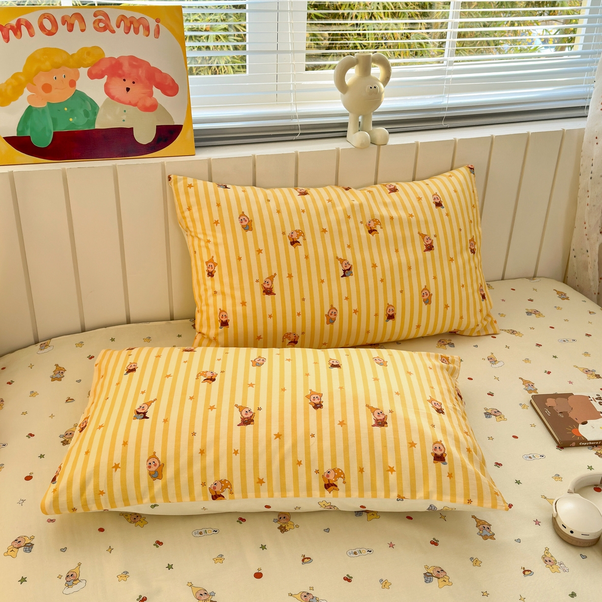 91家纺网 家纺一手货源 找家纺 （总）清雅福 2026春夏新款INS小清新40支全棉13372四件套第二批